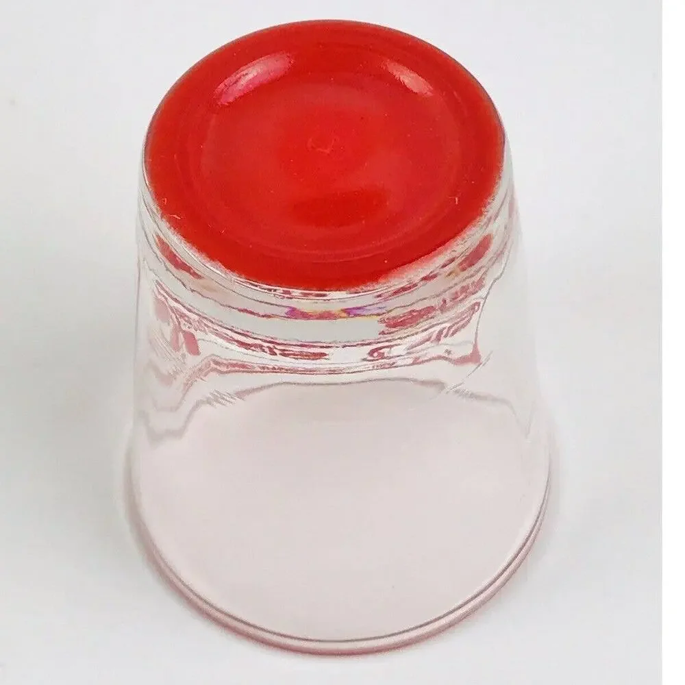 Heartland Apparel Kansas City Shot Glass Whiskey Souvenir Red Bottom RARE